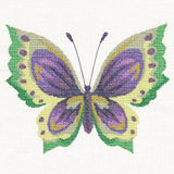 Violet Butterfly in Watercolor (Cross Stitch)