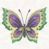 Violet Butterfly in Watercolor (Cross Stitch)