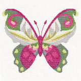 Lady Slipper Butterfly in Watercolor (Cross Stitch)