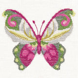 Lady Slipper Butterfly in Watercolor (Cross Stitch)