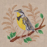 Meadowlark with Delicate Branches (Cross Stitch)