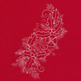 Blissful Holly and Berries Spray (Whitework)