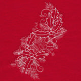 Blissful Holly and Berries Spray (Whitework)