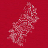 Blissful Holly and Berries Spray (Whitework)