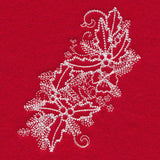 Blissful Holly and Berries Spray (Whitework)