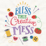 Bless This Creative Mess (Cross Stitch)