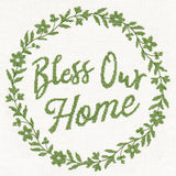 Bless Our Home Wreath (Cross Stitch)