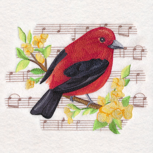 Scarlet Tanager in Watercolor