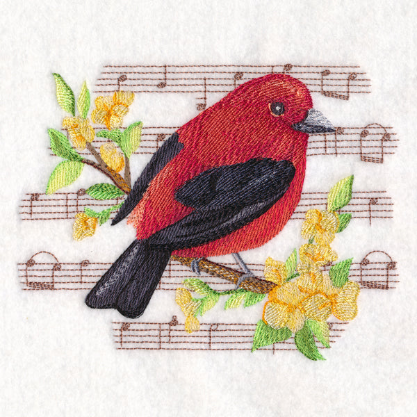 Scarlet Tanager in Watercolor