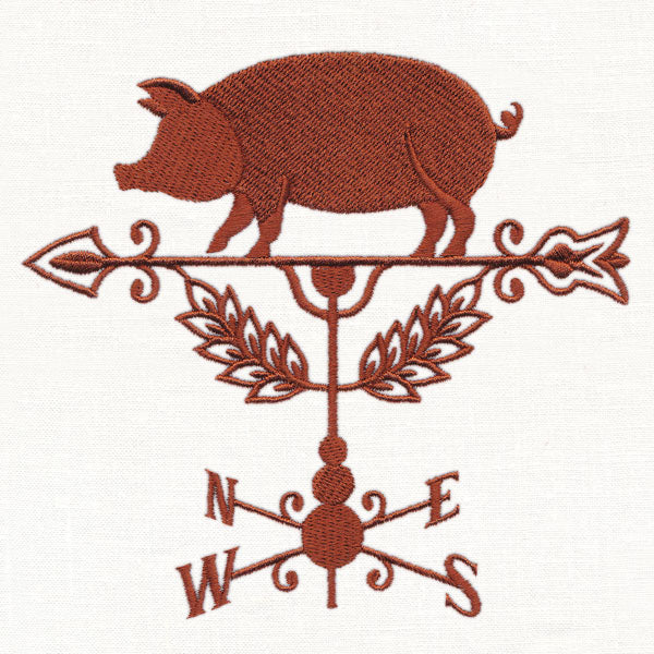 Weather Vane Silhouette - Pig