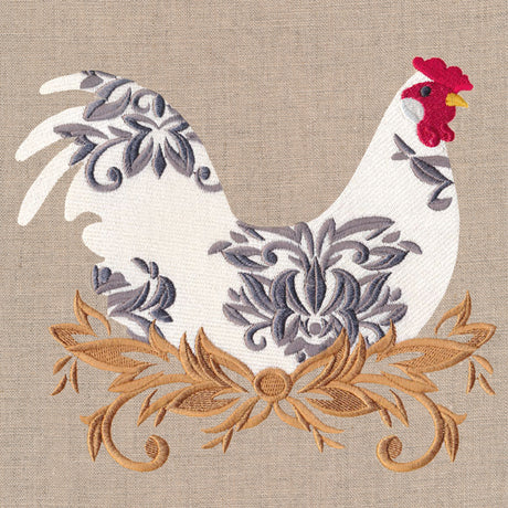 Damask Rooster
