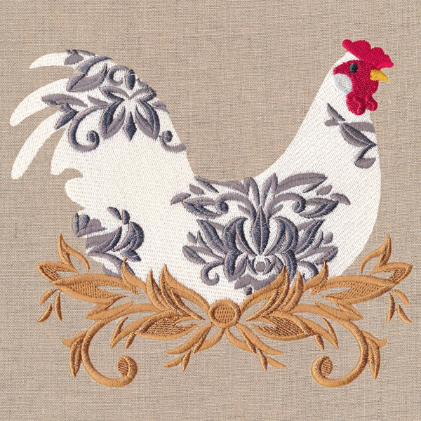 Damask Rooster