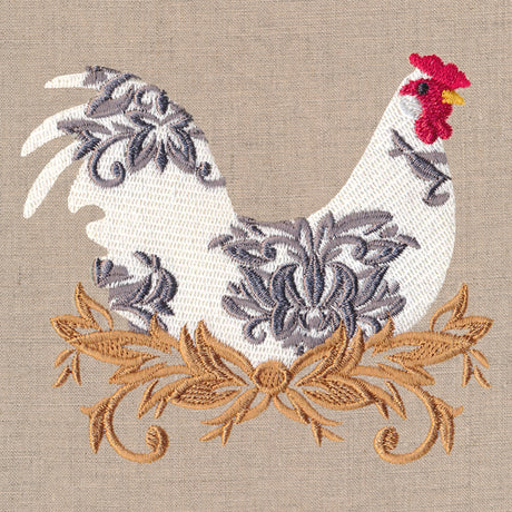 Damask Rooster