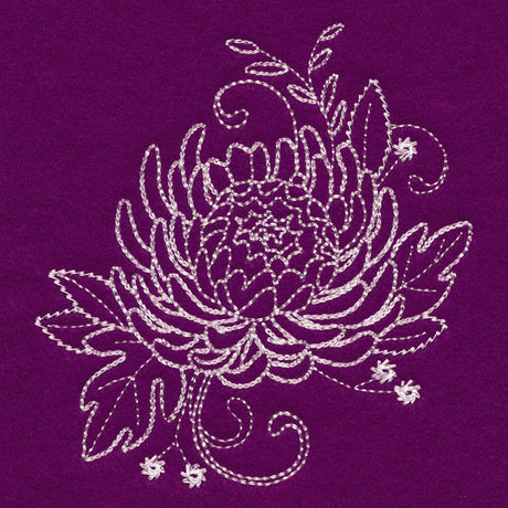 Blissful Chrysanthemum Accessory (Whitework)