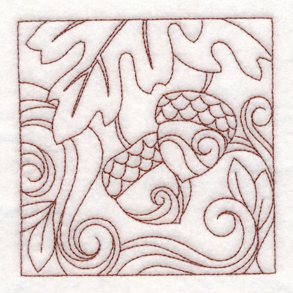 Autumn Quilting Acorns (Double Run)