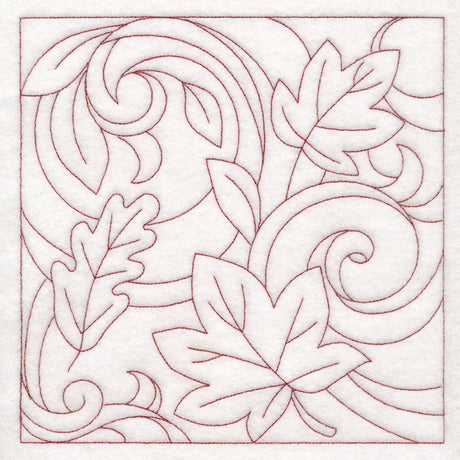 Autumn Quilting Leaves 1 (Double Run)
