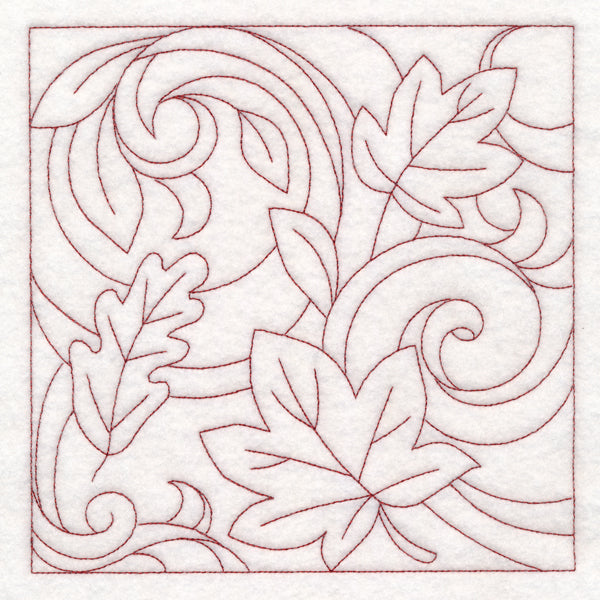 Autumn Quilting Leaves 1 (Double Run)