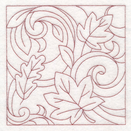 Autumn Quilting Leaves 1 (Double Run)