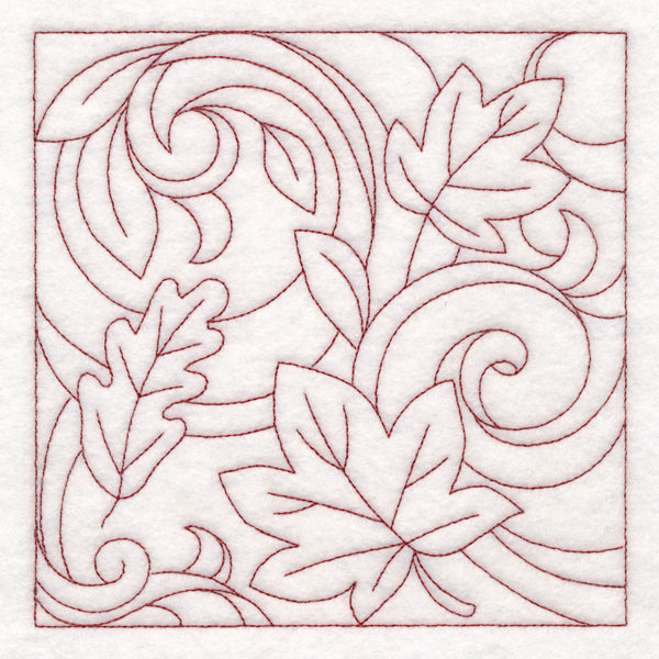 Autumn Quilting Leaves 1 (Double Run)