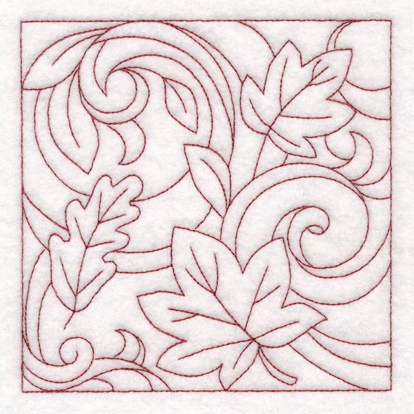 Autumn Quilting Leaves 1 (Double Run)