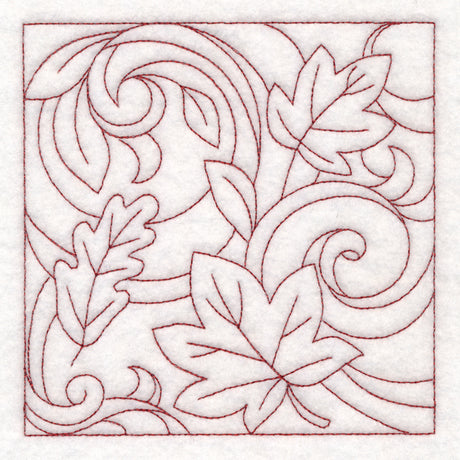 Autumn Quilting Leaves 1 (Double Run)