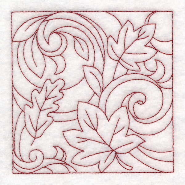 Autumn Quilting Leaves 1 (Double Run)