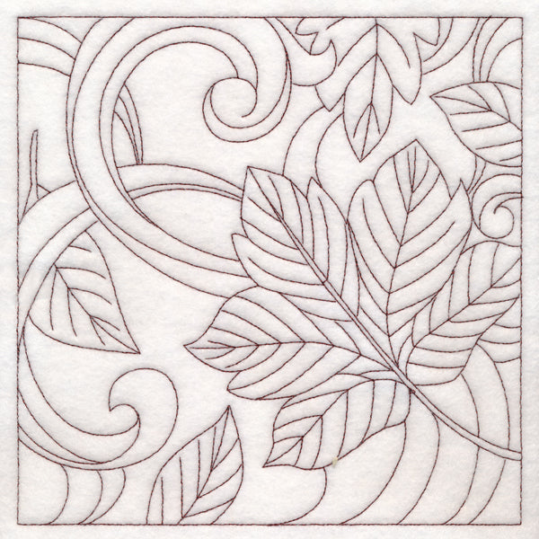 Autumn Quilting Leaves 2 (Double Run)