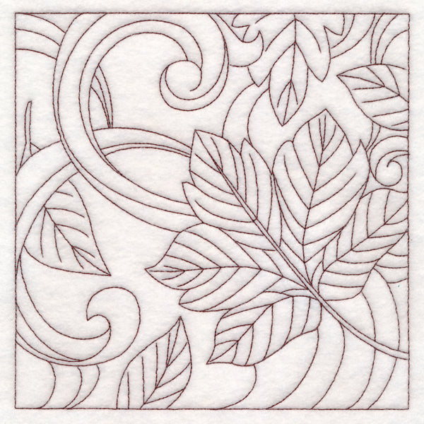 Autumn Quilting Leaves 2 (Double Run)