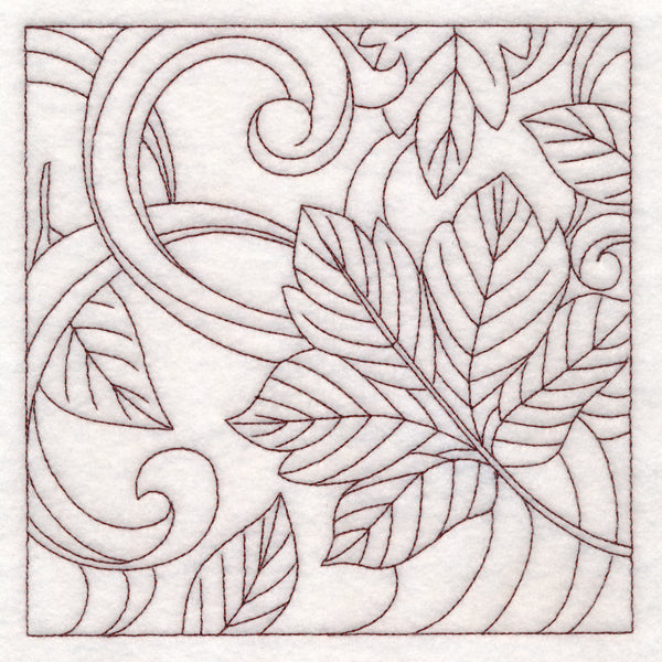 Autumn Quilting Leaves 2 (Double Run)