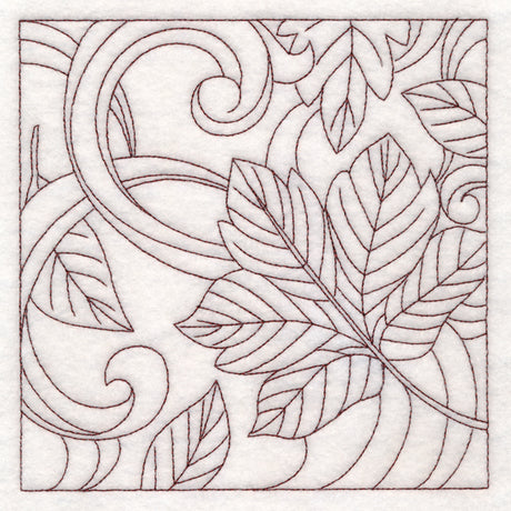 Autumn Quilting Leaves 2 (Double Run)