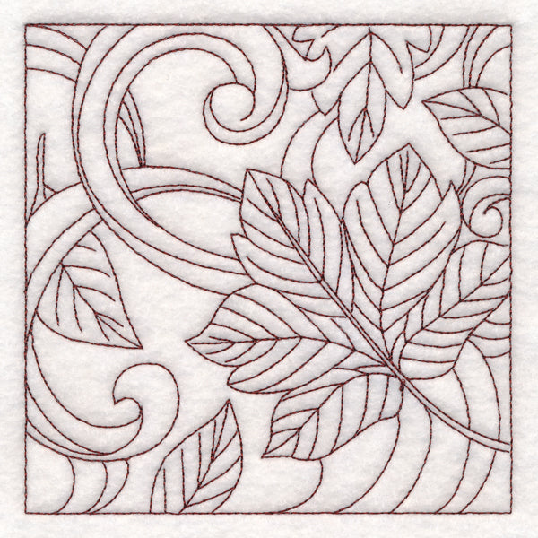 Autumn Quilting Leaves 2 (Double Run)