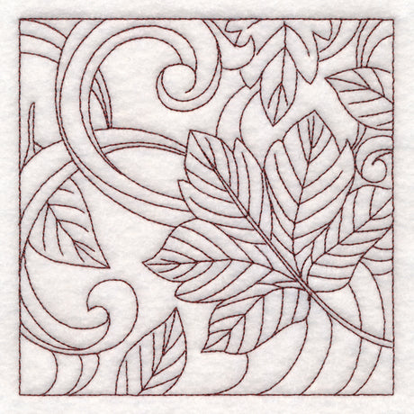 Autumn Quilting Leaves 2 (Double Run)