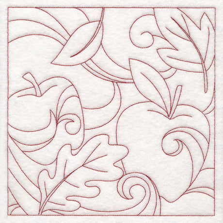 Autumn Quilting Apples (Double Run)