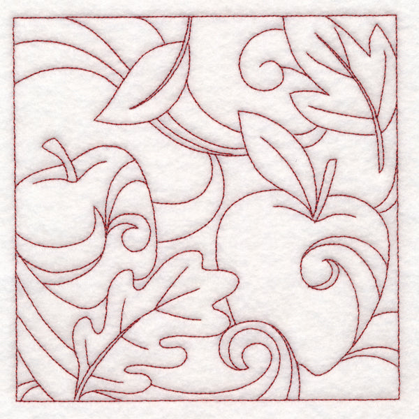 Autumn Quilting Apples (Double Run)