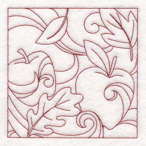 Autumn Quilting Apples (Double Run)