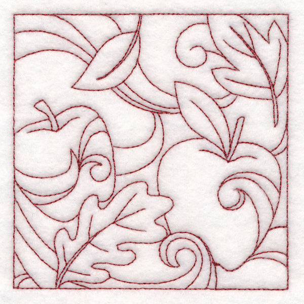 Autumn Quilting Apples (Double Run)