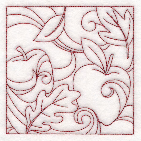 Autumn Quilting Apples (Double Run)