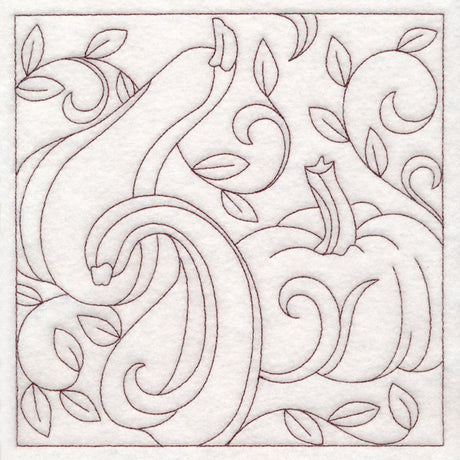 Autumn Quilting Gourds (Double Run)