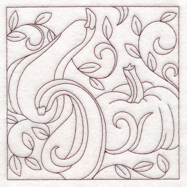 Autumn Quilting Gourds (Double Run)