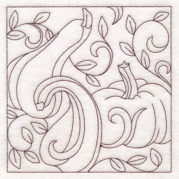 Autumn Quilting Gourds (Double Run)