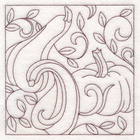 Autumn Quilting Gourds (Double Run)