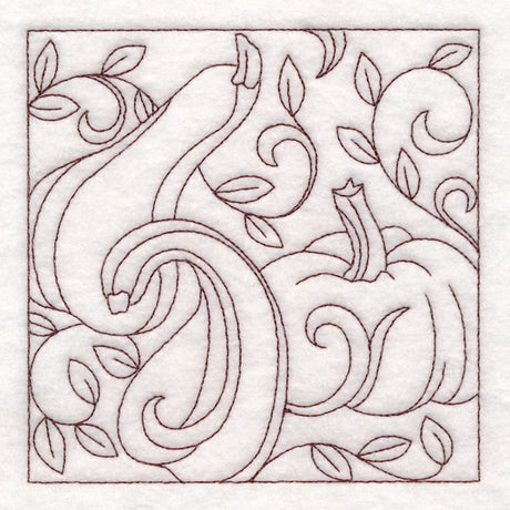 Autumn Quilting Gourds (Double Run)