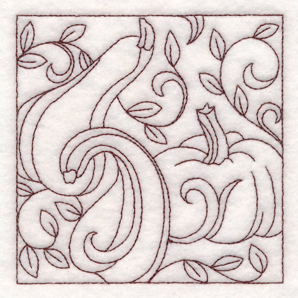 Autumn Quilting Gourds (Double Run)