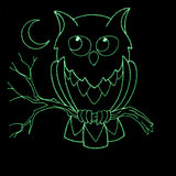 Playful Halloween Glow - Owl (Vintage)
