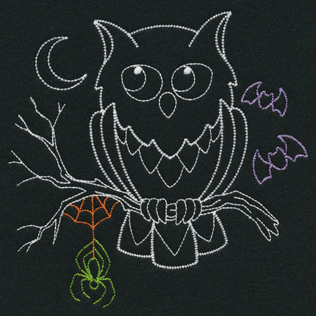 Playful Halloween Glow - Owl (Vintage)