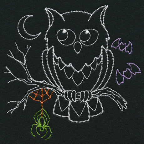 Playful Halloween Glow - Owl (Vintage)