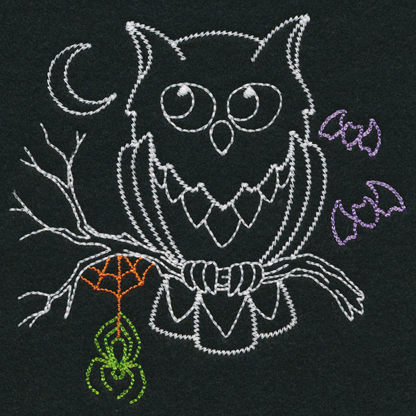 Playful Halloween Glow - Owl (Vintage)