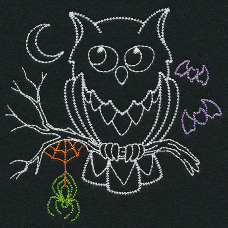 Playful Halloween Glow - Owl (Vintage)