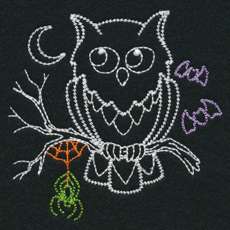 Playful Halloween Glow - Owl (Vintage)