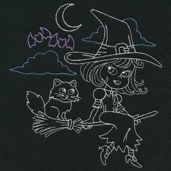Playful Halloween Glow - Witch (Vintage)